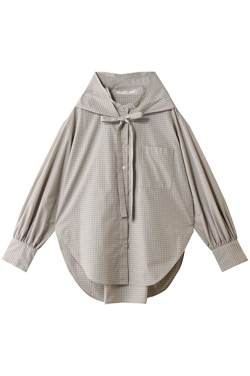 【プレインピープル/PLAIN PEOPLE】のコットンシルクビエラタイプライターチェックブラウス 人気、トレンドファッション・服の通販 founy(ファニー) ファッション Fashion レディースファッション Fashion for Women トップス・カットソー Cut & Sew Tops シャツ・ブラウス・オフィスカジュアル Elegant Blouses & Button-Ups スカート Skirts 2026年 2026 シルク Silk, 100% Silk スラックス Slacks, Dress Pants スリーブ Sleeve, Long Sleeve / Short Sleeve チェック Check, Plaid, Tartan デニム Denim, Jeans Material リボン Ribbon, Bow ロング Long, Long-Length 夏 Summer 春 Spring S/S・春夏 SS, Spring/Summer, Warm Season other-1|ID: prp329100004827201 ipo3291000000035125424