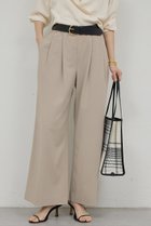 【ガリャルダガランテ/GALLARDAGALANTE】のイージー2タックパンツ 人気、トレンドファッション・服の通販 founy(ファニー) ファッション Fashion レディースファッション Fashion for Women パンツ Pants & Trousers 2026年 2026 ジャケット Jacket, Outerwear ボトム Bottoms, Lower Wear ビジネス 仕事 通勤 Business / Work / Commuting 夏 Summer 春 Spring S/S・春夏 SS, Spring/Summer, Warm Season 楽ちん Easy Fit, Comfortable thumbnail ベージュ|ID: prp329100004827202 ipo3291000000035889876