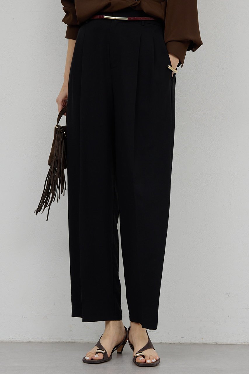 【ガリャルダガランテ/GALLARDAGALANTE】のライトジャージーワイドパンツ インテリア・キッズ・メンズ・レディースファッション・服の通販 founy(ファニー) 　ファッション　Fashion　レディースファッション　Fashion for Women　パンツ　Pants & Trousers　2026年　2026　フロント　Front, Front Design　ループ　Loop, Loop Knit　夏　Summer　春　Spring　S/S・春夏　SS, Spring/Summer, Warm Season　楽ちん　Easy Fit, Comfortable　ブラック|ID: prp329100004827205 ipo3291000000035445028