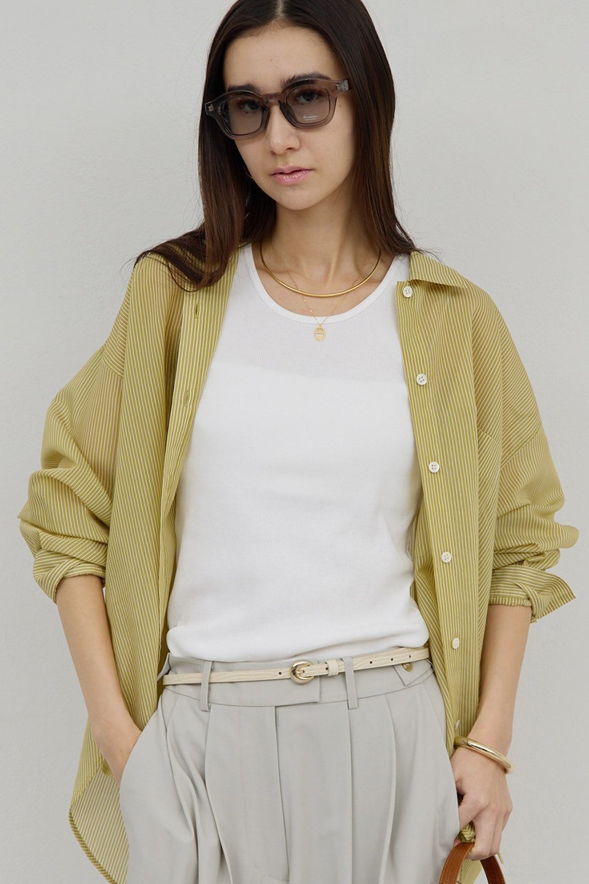 【ガリャルダガランテ/GALLARDAGALANTE】の〈前後2way〉ハイツイストリブタンク インテリア・キッズ・メンズ・レディースファッション・服の通販 founy(ファニー) 　ファッション　Fashion　レディースファッション　Fashion for Women　トップス・カットソー　Cut & Sew Tops　キャミソール&ノースリーブ　Camisoles & Sleeveless Tops　シャツ・ブラウス・オフィスカジュアル　Elegant Blouses & Button-Ups　ロングTシャツ・Tシャツ　Longline T-Shirts & Tees　カットソー・ベーシックTシャツ　Cut-and-Sewn Tops / Stretch Tees & Basics　2026年　2026　インナー　Innerwear　キャミソール　Camisole, Spaghetti Strap Top　コンパクト　Compact, Small Size　ショルダー　Shoulder, Shoulder Strap　ジャケット　Jacket, Outerwear　タンク　Tank Top, Sleeveless Top　夏　Summer　春　Spring　S/S・春夏　SS, Spring/Summer, Warm Season　ホワイト|ID: prp329100004827207 ipo3291000000035705556