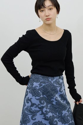 【ガリャルダガランテ/GALLARDAGALANTE】 〈前後2WAY〉ハイツイストリブロンTee人気、トレンドファッション・服の通販 founy(ファニー) ファッション Fashion レディースファッション Fashion for Women トップス・カットソー Cut & Sew Tops シャツ・ブラウス・オフィスカジュアル Elegant Blouses & Button-Ups ロングTシャツ・Tシャツ Longline T-Shirts & Tees カットソー・ベーシックTシャツ Cut-and-Sewn Tops / Stretch Tees & Basics 2026年 2026 カットソー Cut and Sewn Top スリーブ Sleeve, Long Sleeve / Short Sleeve ロング Long, Long-Length ワイド Wide, Wide Fit エレガント 上品 Elegant 夏 Summer 春 Spring S/S・春夏 SS, Spring/Summer, Warm Season |ID:prp329100004827208