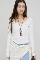 【ガリャルダガランテ/GALLARDAGALANTE】の〈前後2WAY〉ハイツイストリブロンTee ホワイト|ID: prp329100004827208 ipo3291000000035398462