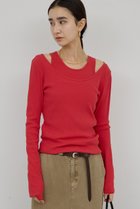 【ガリャルダガランテ/GALLARDAGALANTE】の〈前後2WAY〉ハイツイストリブロンTee レッド|ID: prp329100004827208 ipo3291000000035398463