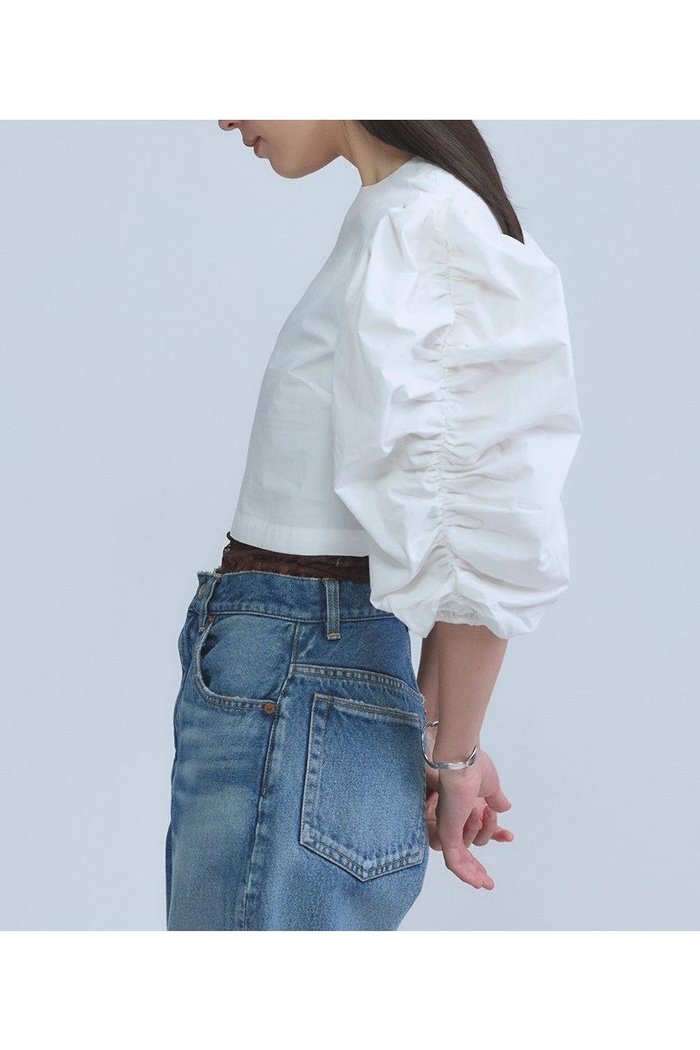 【カオス/Chaos】の【Dhruv Kapoor】ルーシュドスリーブブラウス インテリア・キッズ・メンズ・レディースファッション・服の通販 founy(ファニー) https://founy.com/ ファッション Fashion レディースファッション Fashion for Women トップス・カットソー Cut & Sew Tops シャツ・ブラウス・オフィスカジュアル Elegant Blouses & Button-Ups イタリア Italy インド Indian Textile 春 Spring コレクション Collection, Seasonal Line ショート Short, Short Length スリーブ Sleeve, Long Sleeve / Short Sleeve フェミニン Feminine, Girly 別注 Limited Edition, Custom Order ミックス Mix, Mixed Style ミラノ Milano Style, Italian-Inspired S/S・春夏 SS, Spring/Summer, Warm Season 夏 Summer 2026年 2026 |ID: prp329100004827213 ipo3291000000035125530