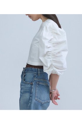 【カオス/Chaos】 【Dhruv Kapoor】ルーシュドスリーブブラウス人気、トレンドファッション・服の通販 founy(ファニー) ファッション Fashion レディースファッション Fashion for Women トップス・カットソー Cut & Sew Tops シャツ・ブラウス・オフィスカジュアル Elegant Blouses & Button-Ups イタリア Italy インド Indian Textile 春 Spring コレクション Collection, Seasonal Line ショート Short, Short Length スリーブ Sleeve, Long Sleeve / Short Sleeve フェミニン Feminine, Girly 別注 Limited Edition, Custom Order ミックス Mix, Mixed Style ミラノ Milano Style, Italian-Inspired S/S・春夏 SS, Spring/Summer, Warm Season 夏 Summer 2026年 2026 |ID:prp329100004827213