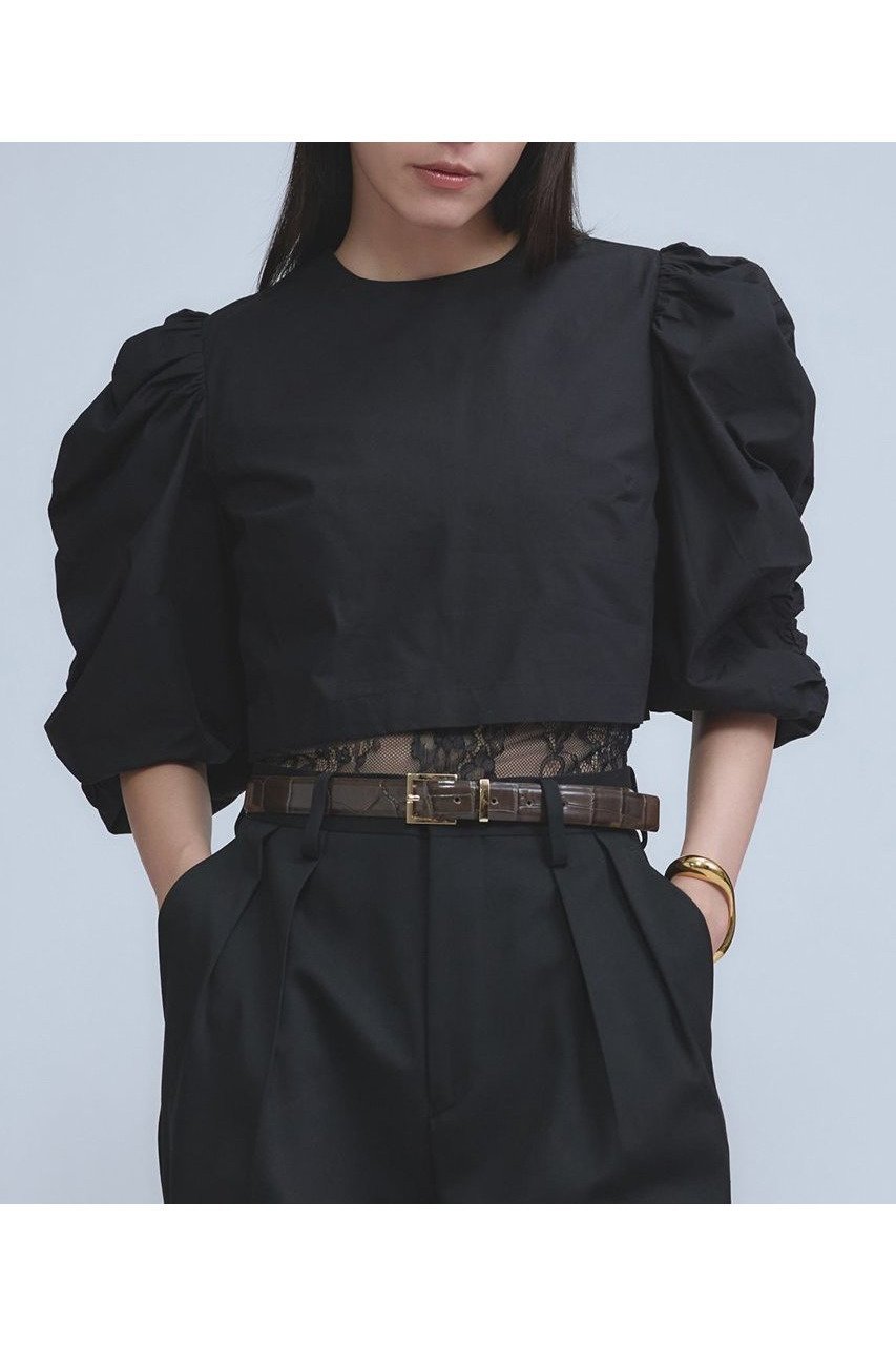 【カオス/Chaos】の【Dhruv Kapoor】ルーシュドスリーブブラウス インテリア・キッズ・メンズ・レディースファッション・服の通販 founy(ファニー) ファッション Fashion レディースファッション Fashion for Women トップス・カットソー Cut & Sew Tops シャツ・ブラウス・オフィスカジュアル Elegant Blouses & Button-Ups イタリア Italy インド Indian Textile 春 Spring コレクション Collection, Seasonal Line ショート Short, Short Length スリーブ Sleeve, Long Sleeve / Short Sleeve フェミニン Feminine, Girly 別注 Limited Edition, Custom Order ミックス Mix, Mixed Style ミラノ Milano Style, Italian-Inspired S/S・春夏 SS, Spring/Summer, Warm Season 夏 Summer 2026年 2026 ブラック|ID: prp329100004827213 ipo3291000000035125532