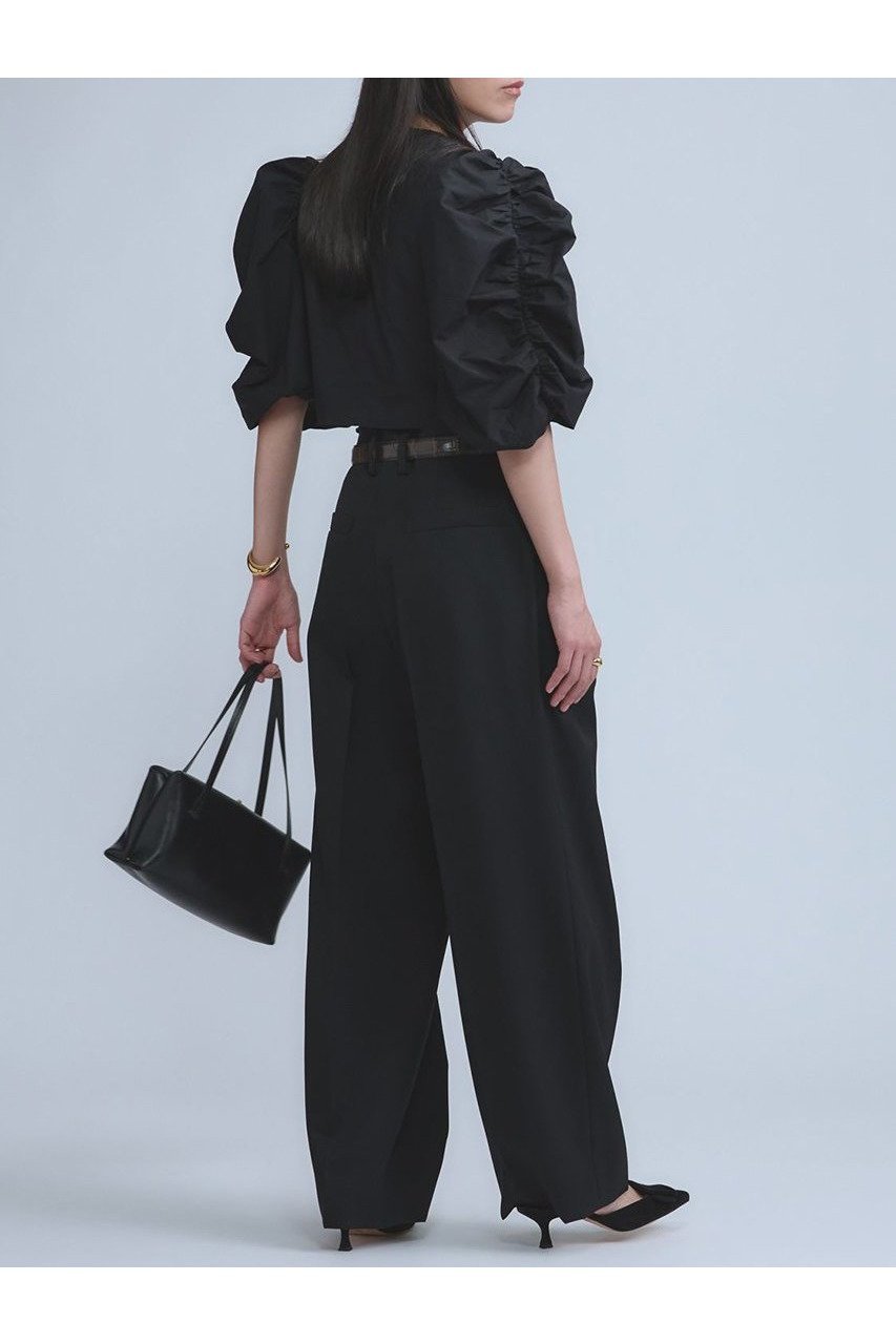 【カオス/Chaos】の【Dhruv Kapoor】ルーシュドスリーブブラウス 人気、トレンドファッション・服の通販 founy(ファニー) ファッション Fashion レディースファッション Fashion for Women トップス・カットソー Cut & Sew Tops シャツ・ブラウス・オフィスカジュアル Elegant Blouses & Button-Ups イタリア Italy インド Indian Textile 春 Spring コレクション Collection, Seasonal Line ショート Short, Short Length スリーブ Sleeve, Long Sleeve / Short Sleeve フェミニン Feminine, Girly 別注 Limited Edition, Custom Order ミックス Mix, Mixed Style ミラノ Milano Style, Italian-Inspired S/S・春夏 SS, Spring/Summer, Warm Season 夏 Summer 2026年 2026 other-5|ID: prp329100004827213 ipo3291000000035125536