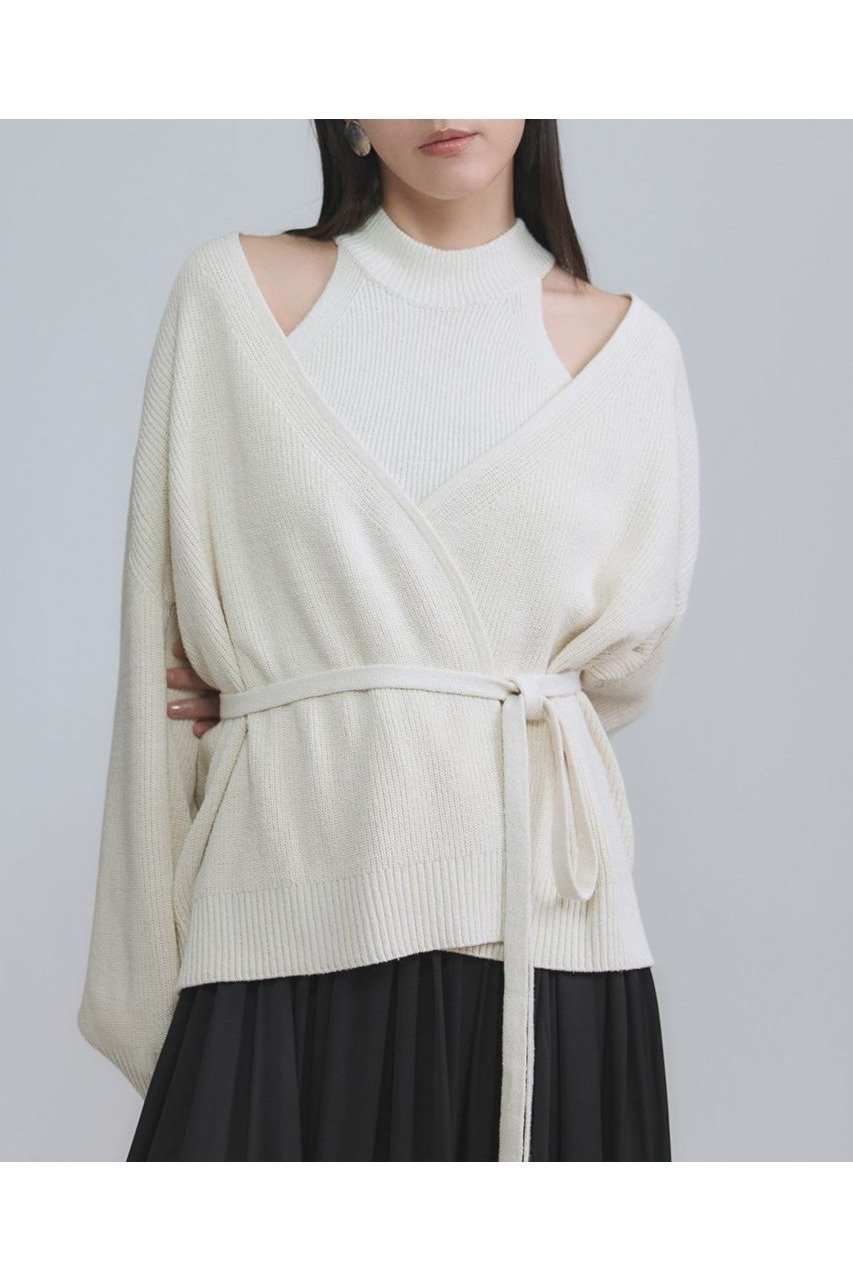 【カオス/Chaos】のロウシルクカシュクールカーディガン 人気、トレンドファッション・服の通販 founy(ファニー) 　ファッション　Fashion　レディースファッション　Fashion for Women　トップス・カットソー　Cut & Sew Tops　ニット　Knit Tops & Sweaters　カーディガン・羽織り　Layered Style Cardigans　2026年　2026　おすすめ　Recommended / Our Picks　カシュクール　Wrap Design　カーディガン　Cardigan, Knitwear　シルク　Silk, 100% Silk　タンク　Tank Top, Sleeveless Top　ネップ　Nepp, Slub Yarn　夏　Summer　春　Spring　S/S・春夏　SS, Spring/Summer, Warm Season　 other-1|ID: prp329100004827219 ipo3291000000035125593