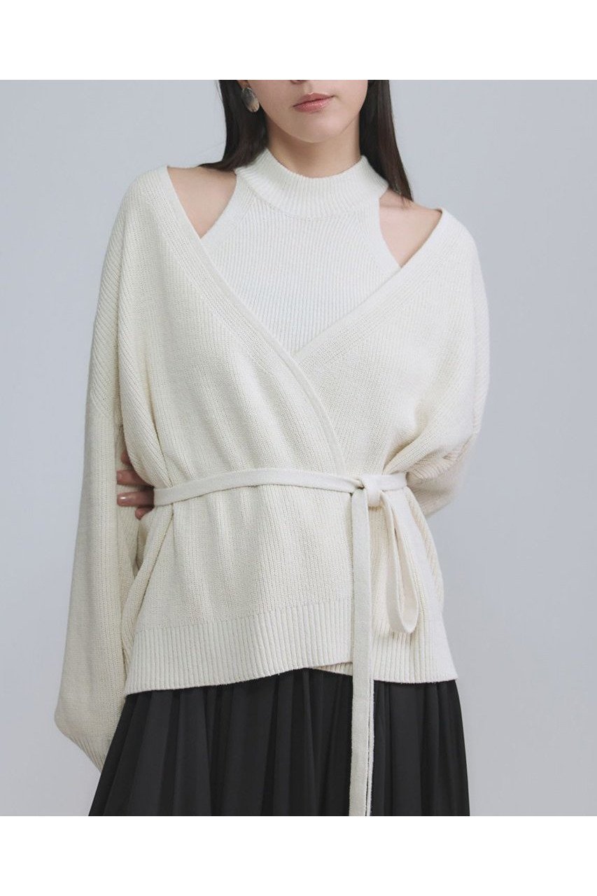 【カオス/Chaos】のロウシルクカシュクールカーディガン インテリア・キッズ・メンズ・レディースファッション・服の通販 founy(ファニー) 　ファッション　Fashion　レディースファッション　Fashion for Women　トップス・カットソー　Cut & Sew Tops　ニット　Knit Tops & Sweaters　カーディガン・羽織り　Layered Style Cardigans　2026年　2026　おすすめ　Recommended / Our Picks　カシュクール　Wrap Design　カーディガン　Cardigan, Knitwear　シルク　Silk, 100% Silk　タンク　Tank Top, Sleeveless Top　ネップ　Nepp, Slub Yarn　夏　Summer　春　Spring　S/S・春夏　SS, Spring/Summer, Warm Season　アイボリー|ID: prp329100004827219 ipo3291000000035125594