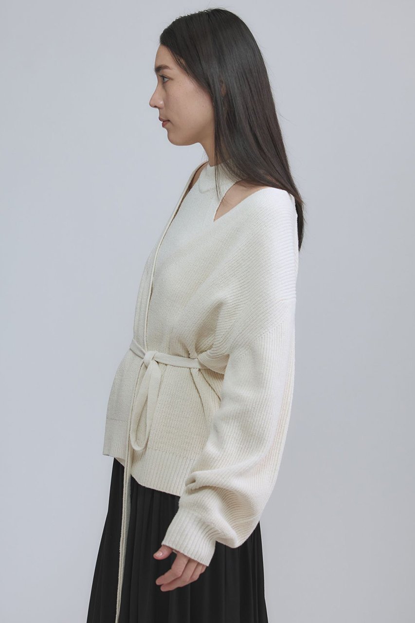 【カオス/Chaos】のロウシルクカシュクールカーディガン 人気、トレンドファッション・服の通販 founy(ファニー) 　ファッション　Fashion　レディースファッション　Fashion for Women　トップス・カットソー　Cut & Sew Tops　ニット　Knit Tops & Sweaters　カーディガン・羽織り　Layered Style Cardigans　2026年　2026　おすすめ　Recommended / Our Picks　カシュクール　Wrap Design　カーディガン　Cardigan, Knitwear　シルク　Silk, 100% Silk　タンク　Tank Top, Sleeveless Top　ネップ　Nepp, Slub Yarn　夏　Summer　春　Spring　S/S・春夏　SS, Spring/Summer, Warm Season　other-7|ID: prp329100004827219 ipo3291000000035125600