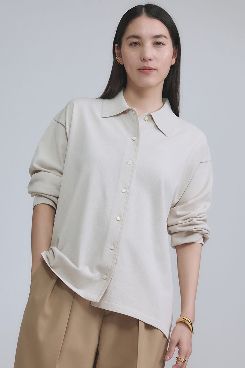 【カオス/Chaos】のエレルニットシャツカーディガン 人気、トレンドファッション・服の通販 founy(ファニー) ファッション Fashion レディースファッション Fashion for Women トップス・カットソー Cut & Sew Tops ニット Knit Tops & Sweaters カーディガン・羽織り Layered Style Cardigans シャツ・ブラウス・オフィスカジュアル Elegant Blouses & Button-Ups スリーブ Sleeve, Long Sleeve / Short Sleeve バランス Balance, Style Balance ロング Long, Long-Length 再入荷 Restock / Back in Stock other-5|ID: prp329100004827220 ipo3291000000036682034