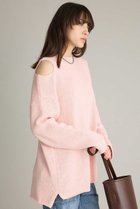 【ブリル/BRILL】のリサイクルコットンプルオーバー 人気、トレンドファッション・服の通販 founy(ファニー) ファッション Fashion レディースファッション Fashion for Women トップス・カットソー Cut & Sew Tops ニット Knit Tops & Sweaters カジュアルプルオーバー・ニットトップス Pullovers & Knit Tops / Casual Pullovers アシンメトリー Asymmetrical Style シンプル Simple, Minimal チュニック Tunic, Long Top 再入荷 Restock / Back in Stock thumbnail ピンク|ID: prp329100004827222 ipo3291000000036642049