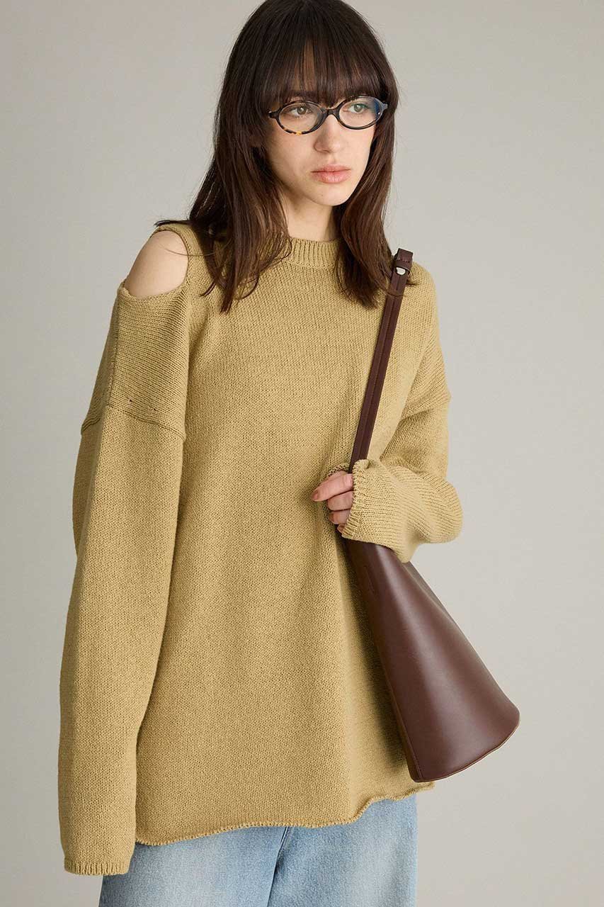 【ブリル/BRILL】のリサイクルコットンプルオーバー 人気、トレンドファッション・服の通販 founy(ファニー) 　ファッション　Fashion　レディースファッション　Fashion for Women　トップス・カットソー　Cut & Sew Tops　ニット　Knit Tops & Sweaters　カジュアルプルオーバー・ニットトップス　Pullovers & Knit Tops / Casual Pullovers　アシンメトリー　Asymmetrical Style　シンプル　Simple, Minimal　チュニック　Tunic, Long Top　再入荷　Restock / Back in Stock　other-2|ID: prp329100004827222 ipo3291000000036729020