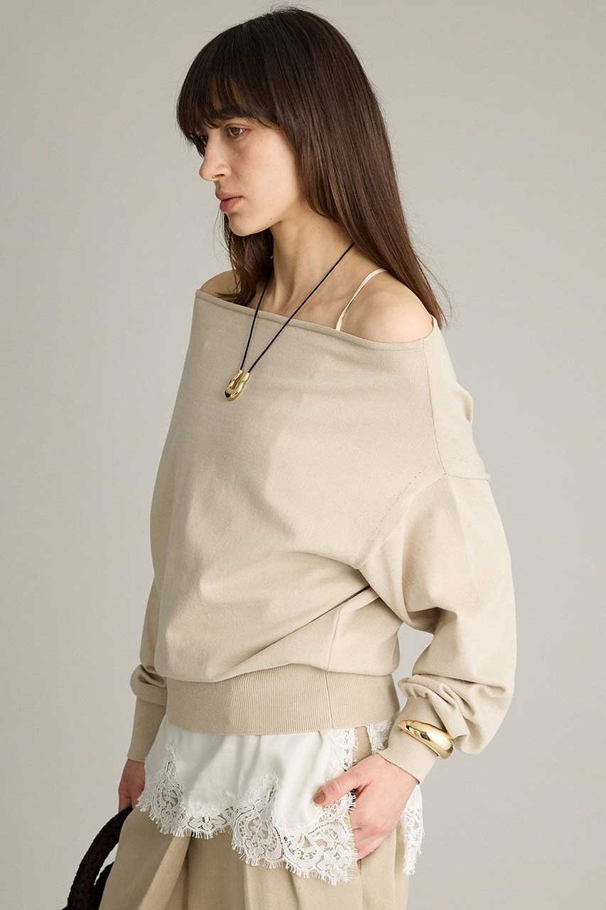 【ブリル/BRILL】のオフショルダープルオーバー 人気、トレンドファッション・服の通販 founy(ファニー) 　ファッション　Fashion　レディースファッション　Fashion for Women　トップス・カットソー　Cut & Sew Tops　ニット　Knit Tops & Sweaters　カジュアルプルオーバー・ニットトップス　Pullovers & Knit Tops / Casual Pullovers　2026年　2026　コンパクト　Compact, Small Size　ストレッチ　Stretch, Stretchy Fabric　夏　Summer　春　Spring　S/S・春夏　SS, Spring/Summer, Warm Season　軽量　Lightweight, Ultra Light　other-3|ID: prp329100004827224 ipo3291000000035125646