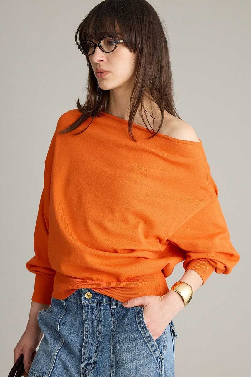 【ブリル/BRILL】のオフショルダープルオーバー 人気、トレンドファッション・服の通販 founy(ファニー) ファッション Fashion レディースファッション Fashion for Women トップス・カットソー Cut & Sew Tops ニット Knit Tops & Sweaters カジュアルプルオーバー・ニットトップス Pullovers & Knit Tops / Casual Pullovers 2026年 2026 コンパクト Compact, Small Size ストレッチ Stretch, Stretchy Fabric 夏 Summer 春 Spring S/S・春夏 SS, Spring/Summer, Warm Season 軽量 Lightweight, Ultra Light other-2|ID: prp329100004827224 ipo3291000000036021360