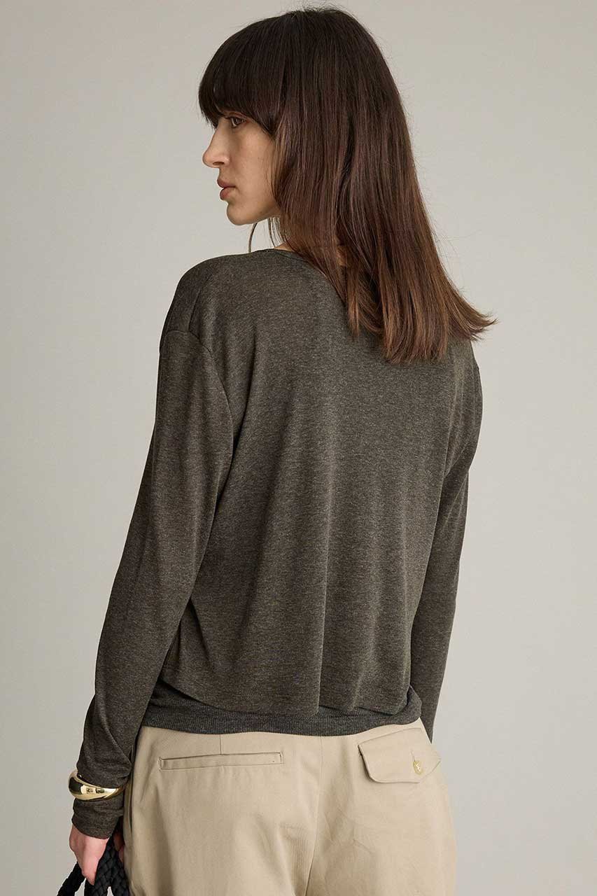 【ブリル/BRILL】のシアーヘンリーロングスリーブ 人気、トレンドファッション・服の通販 founy(ファニー) ファッション Fashion レディースファッション Fashion for Women トップス・カットソー Cut & Sew Tops シャツ・ブラウス・オフィスカジュアル Elegant Blouses & Button-Ups ロングTシャツ・Tシャツ Longline T-Shirts & Tees カットソー・ベーシックTシャツ Cut-and-Sewn Tops / Stretch Tees & Basics 2026年 2026 ウォーム Warm Fabric シアー Sheer, See-Through スリーブ Sleeve, Long Sleeve / Short Sleeve ロング Long, Long-Length 夏 Summer 春 Spring S/S・春夏 SS, Spring/Summer, Warm Season other-3|ID: prp329100004827226 ipo3291000000036079621