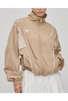 【ウィムガゼット/Whim Gazette】の【UMBRO×Whim Gazette】スタンドカラーブルゾン 人気、トレンドファッション・服の通販 founy(ファニー) ファッション Fashion レディースファッション Fashion for Women アウター Coat / Outerwear Collection レディースジャケット・軽アウター Jackets ブルゾンジャケット・スポーティアウター Blouson Jackets 春 Spring クール Cool, Chic コラボ Collaboration, Collab ジャケット Jacket, Outerwear スタンド Stand Collar, Upright Stand スポーツ Sports, Activewear スポーティ Sporty, Casual Athletic パイピング Piping, Trim Design フォルム Silhouette, Form ブルゾン Blouson, Bomber Jacket メッシュ Mesh, Net Fabric S/S・春夏 SS, Spring/Summer, Warm Season おすすめ Recommended / Our Picks 夏 Summer エレガント 上品 Elegant 2026年 2026 thumbnail ライトベージュ|ID: prp329100004827229 ipo3291000000035125694