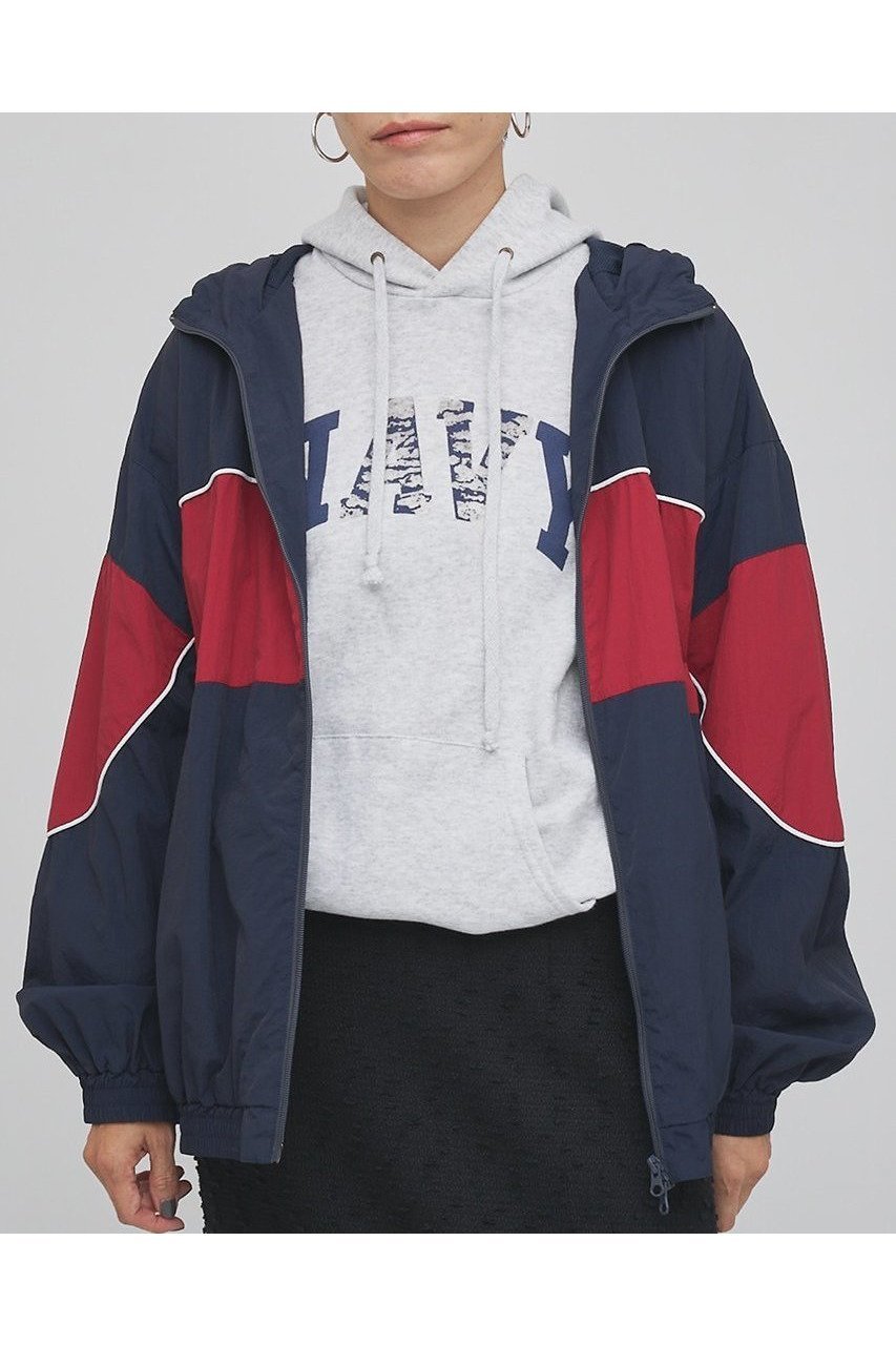 【ウィムガゼット/Whim Gazette】の【UMBRO×Whim Gazette】フーディーブルゾン インテリア・キッズ・メンズ・レディースファッション・服の通販 founy(ファニー) 　ファッション　Fashion　レディースファッション　Fashion for Women　アウター　Coat / Outerwear Collection　レディースジャケット・軽アウター　Jackets　ブルゾンジャケット・スポーティアウター　Blouson Jackets　春　Spring　コラボ　Collaboration, Collab　軽量　Lightweight, Ultra Light　ジャケット　Jacket, Outerwear　スポーツ　Sports, Activewear　スポーティ　Sporty, Casual Athletic　パイピング　Piping, Trim Design　ブルゾン　Blouson, Bomber Jacket　メッシュ　Mesh, Net Fabric　S/S・春夏　SS, Spring/Summer, Warm Season　夏　Summer　エレガント 上品　Elegant　2026年　2026　ネイビー|ID: prp329100004827230 ipo3291000000035125704