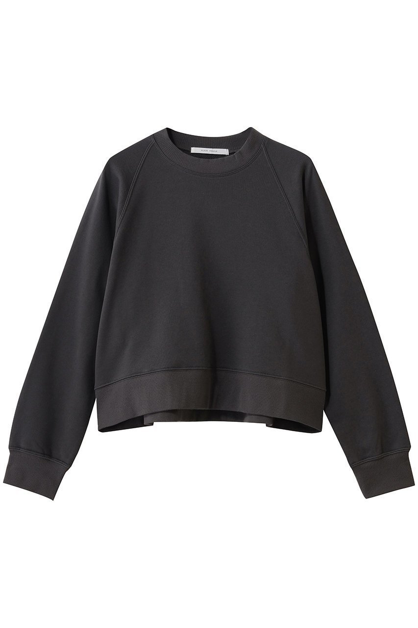 【プレインピープル/PLAIN PEOPLE】のソフト裏毛スウェットシャツ インテリア・キッズ・メンズ・レディースファッション・服の通販 founy(ファニー) 　ファッション　Fashion　レディースファッション　Fashion for Women　トップス・カットソー　Cut & Sew Tops　シャツ・ブラウス・オフィスカジュアル　Elegant Blouses & Button-Ups　レディースパーカー・カジュアルフーディー　Casual Hoodies & Sweatshirts　ロングTシャツ・Tシャツ　Longline T-Shirts & Tees　スウェット・クルーネックトップス　Sweatshirts & Crewnecks / Relaxed Fit Sweat Tops　カットソー・ベーシックTシャツ　Cut-and-Sewn Tops / Stretch Tees & Basics　2026年　2026　ショート　Short, Short Length　シンプル　Simple, Minimal　スウェット / スエット　Sweatshirt, Sweatwear　バランス　Balance, Style Balance　夏　Summer　春　Spring　S/S・春夏　SS, Spring/Summer, Warm Season　チャコールグレー|ID: prp329100004827232 ipo3291000000035458675