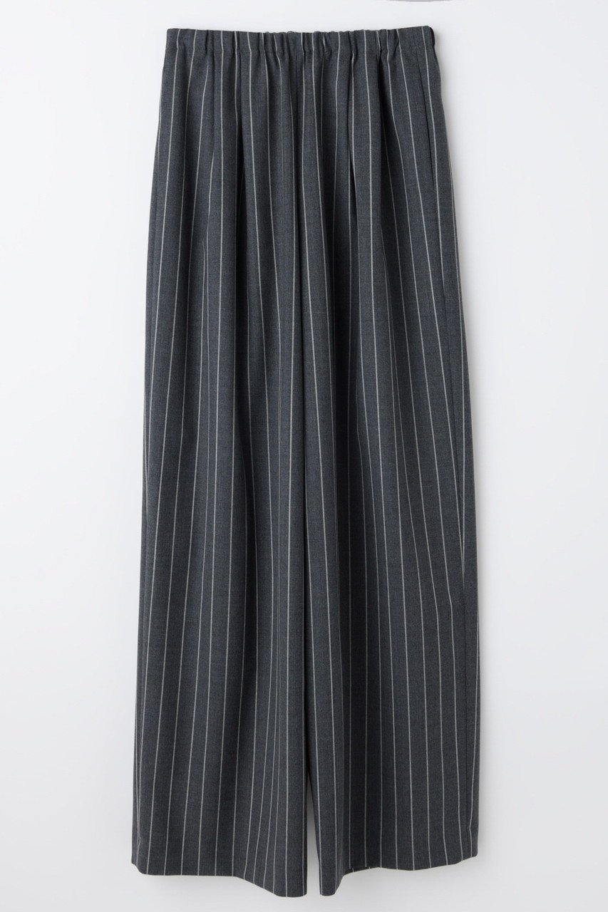 【エンフォルド/ENFOLD】の【1/14 12:00販売開始】RELAX ELASTIC WIDE-TROUSERS インテリア・キッズ・メンズ・レディースファッション・服の通販 founy(ファニー) 　ファッション　Fashion　レディースファッション　Fashion for Women　パンツ　Pants & Trousers　2026年　2026　ストライプ　Stripe, Striped Pattern　スーツ　Suit, Formalwear　人気　Popular, Best Seller　夏　Summer　定番　Standard, Basic Item　春　Spring　S/S・春夏　SS, Spring/Summer, Warm Season　チャコールグレー|ID: prp329100004827242 ipo3291000000035125827