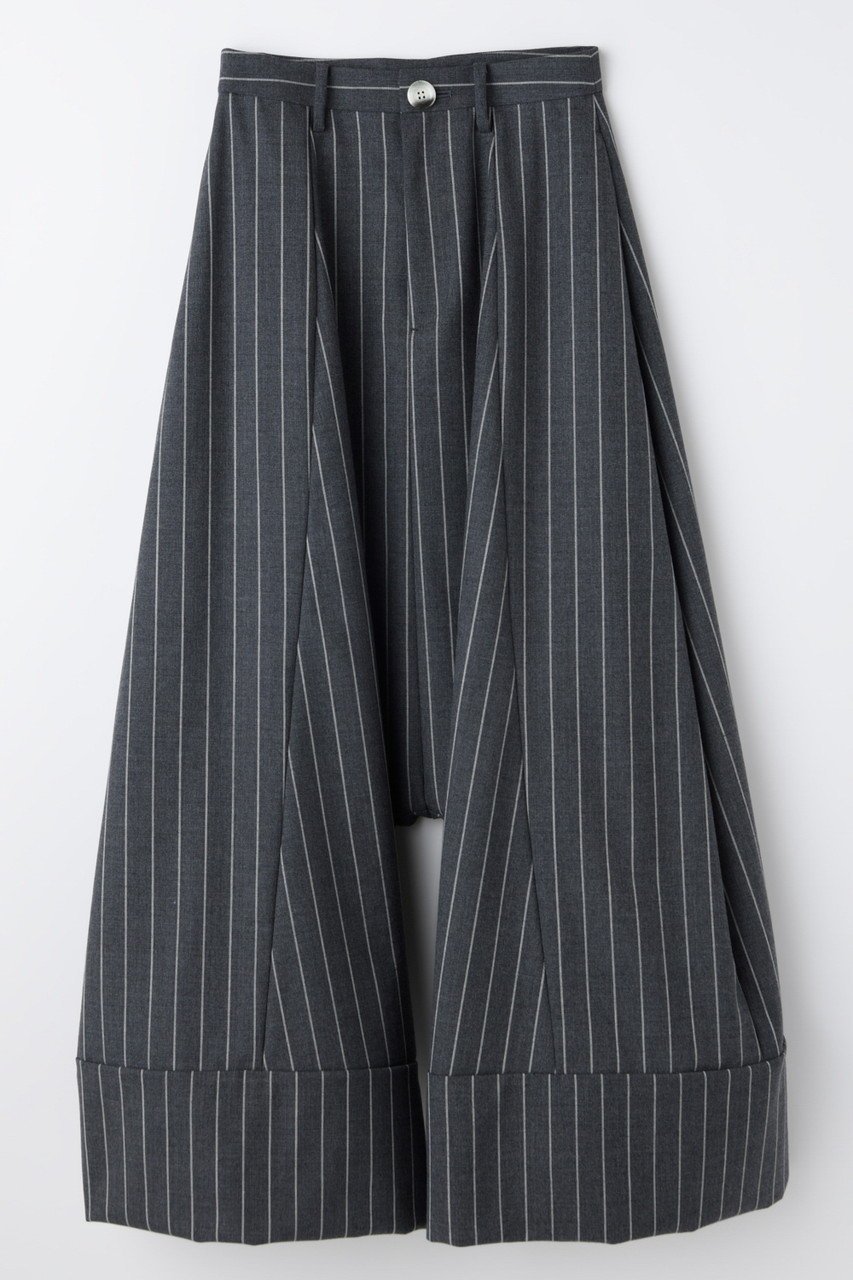 【エンフォルド/ENFOLD】のWIDE SAROUEL TROUSERS インテリア・キッズ・メンズ・レディースファッション・服の通販 founy(ファニー) 　ファッション　Fashion　レディースファッション　Fashion for Women　パンツ　Pants & Trousers　2026年　2026　サルエル　Sarouel Pants, Drop-Crotch Pants　ストライプ　Stripe, Striped Pattern　スーツ　Suit, Formalwear　フォーマル　Formal, Dressy　リラックス　Relax, Relaxed Fit　ワイド　Wide, Wide Fit　夏　Summer　定番　Standard, Basic Item　春　Spring　S/S・春夏　SS, Spring/Summer, Warm Season　チャコールグレー|ID: prp329100004827243 ipo3291000000035671244