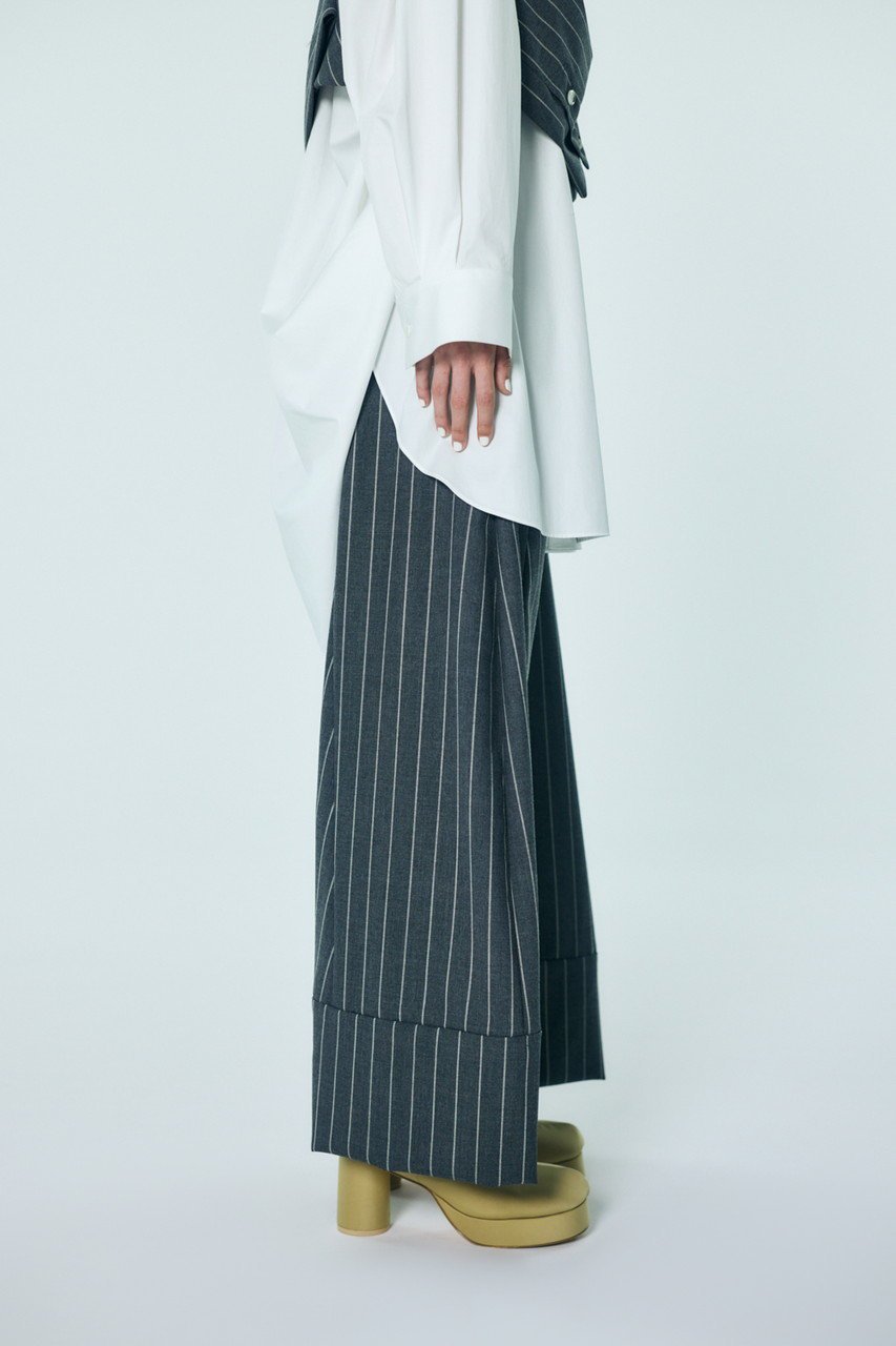【エンフォルド/ENFOLD】のWIDE SAROUEL TROUSERS 人気、トレンドファッション・服の通販 founy(ファニー) 　ファッション　Fashion　レディースファッション　Fashion for Women　パンツ　Pants & Trousers　2026年　2026　サルエル　Sarouel Pants, Drop-Crotch Pants　ストライプ　Stripe, Striped Pattern　スーツ　Suit, Formalwear　フォーマル　Formal, Dressy　リラックス　Relax, Relaxed Fit　ワイド　Wide, Wide Fit　夏　Summer　定番　Standard, Basic Item　春　Spring　S/S・春夏　SS, Spring/Summer, Warm Season　other-5|ID: prp329100004827243 ipo3291000000035671260