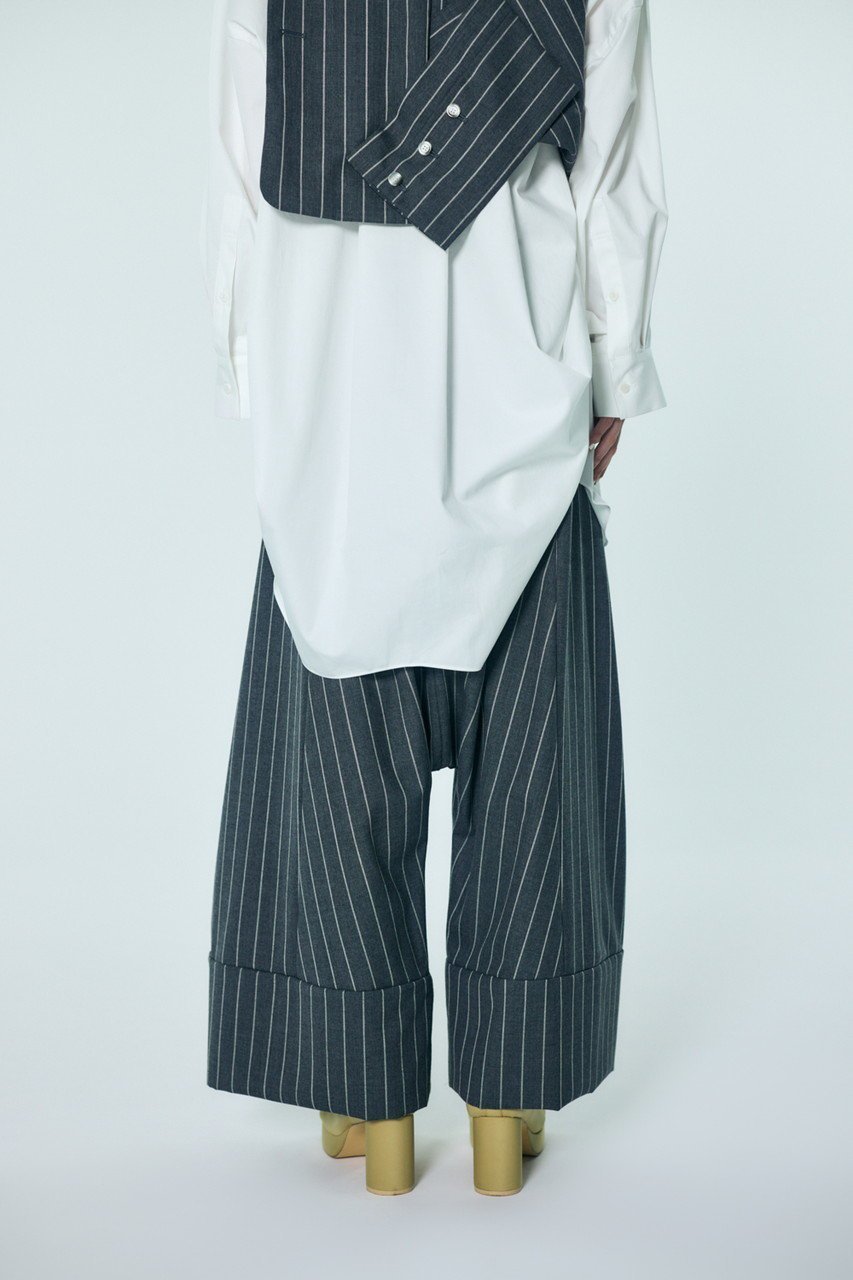 【エンフォルド/ENFOLD】のWIDE SAROUEL TROUSERS 人気、トレンドファッション・服の通販 founy(ファニー) 　ファッション　Fashion　レディースファッション　Fashion for Women　パンツ　Pants & Trousers　2026年　2026　サルエル　Sarouel Pants, Drop-Crotch Pants　ストライプ　Stripe, Striped Pattern　スーツ　Suit, Formalwear　フォーマル　Formal, Dressy　リラックス　Relax, Relaxed Fit　ワイド　Wide, Wide Fit　夏　Summer　定番　Standard, Basic Item　春　Spring　S/S・春夏　SS, Spring/Summer, Warm Season　other-6|ID: prp329100004827243 ipo3291000000035671262