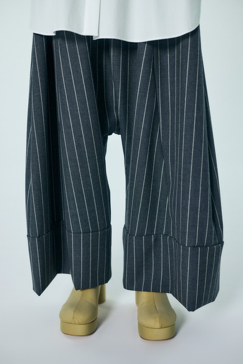 【エンフォルド/ENFOLD】のWIDE SAROUEL TROUSERS 人気、トレンドファッション・服の通販 founy(ファニー) 　ファッション　Fashion　レディースファッション　Fashion for Women　パンツ　Pants & Trousers　2026年　2026　サルエル　Sarouel Pants, Drop-Crotch Pants　ストライプ　Stripe, Striped Pattern　スーツ　Suit, Formalwear　フォーマル　Formal, Dressy　リラックス　Relax, Relaxed Fit　ワイド　Wide, Wide Fit　夏　Summer　定番　Standard, Basic Item　春　Spring　S/S・春夏　SS, Spring/Summer, Warm Season　other-7|ID: prp329100004827243 ipo3291000000035671266