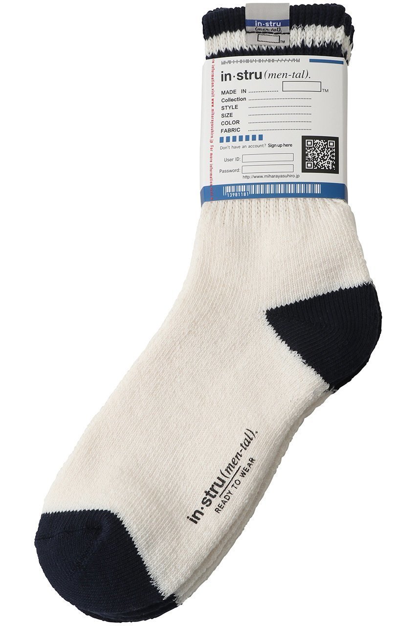 【メゾン ミハラヤスヒロ/Maison MIHARA YASUHIRO / MEN】の【MEN】【in-stru(men-tal).】3 PAIRS ソックス インテリア・キッズ・メンズ・レディースファッション・服の通販 founy(ファニー) 　ファッション　Fashion　メンズファッション　Fashion for Men　2026年　2026　シューズ　Shoes, Footwear　シンプル　Simple, Minimal　スニーカー　Sneakers, Trainers　ソックス　Socks, Hosiery　フィット　Fit, Slim Fit　夏　Summer　春　Spring　S/S・春夏　SS, Spring/Summer, Warm Season　ブルー/ホワイト|ID: prp329100004827247 ipo3291000000035671280