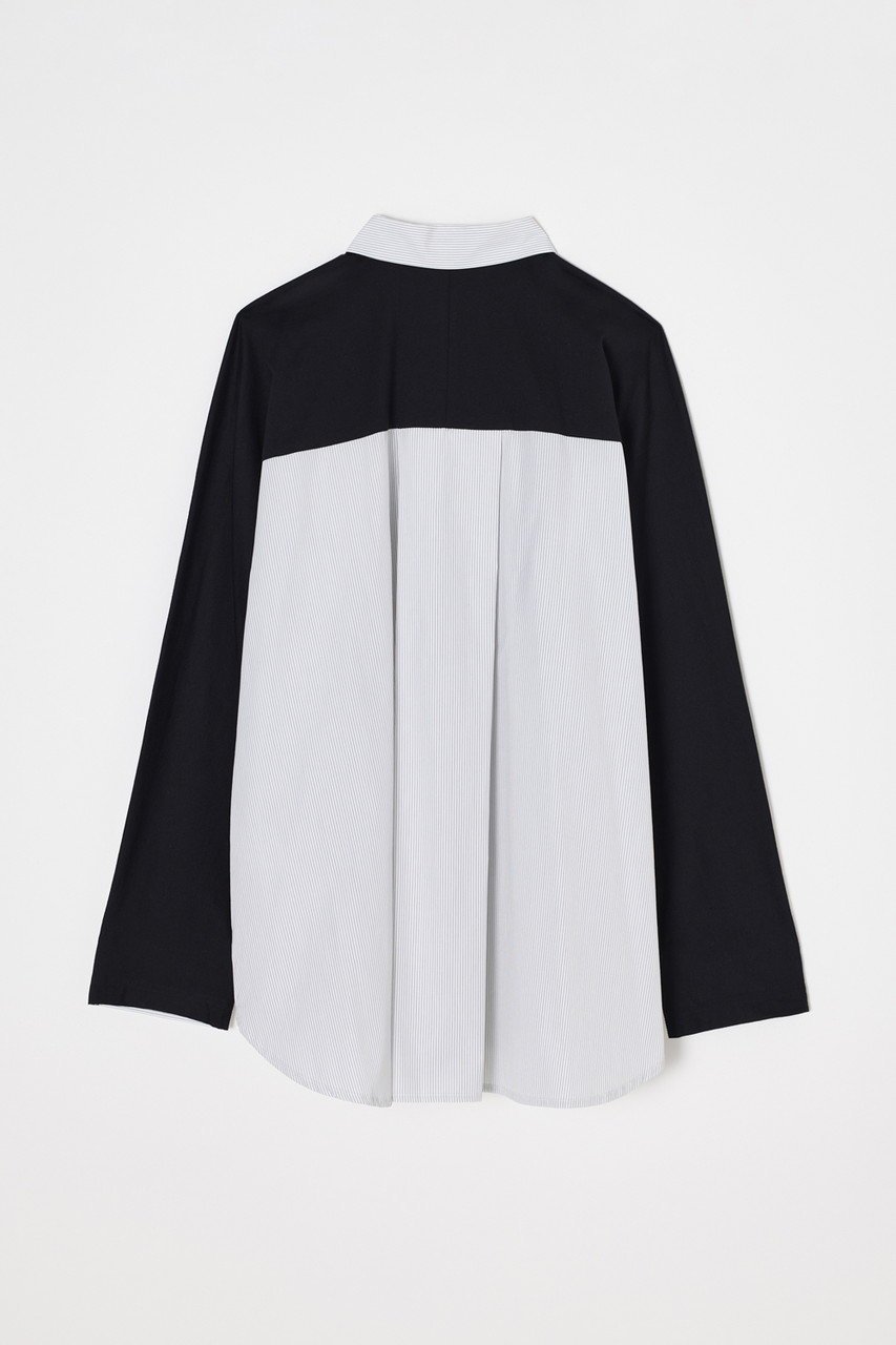 【ナゴンスタンス/nagonstans】の【1/14 0:00販売開始】shirt×cut long-sleeves t-shirt 人気、トレンドファッション・服の通販 founy(ファニー) 　ファッション　Fashion　レディースファッション　Fashion for Women　トップス・カットソー　Cut & Sew Tops　シャツ・ブラウス・オフィスカジュアル　Elegant Blouses & Button-Ups　ロングTシャツ・Tシャツ　Longline T-Shirts & Tees　カットソー・ベーシックTシャツ　Cut-and-Sewn Tops / Stretch Tees & Basics　2026年　2026　スリーブ　Sleeve, Long Sleeve / Short Sleeve　ドッキング　Docking, Mixed Material　ロング　Long, Long-Length　夏　Summer　春　Spring　S/S・春夏　SS, Spring/Summer, Warm Season　other-2|ID: prp329100004827258 ipo3291000000035126081