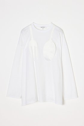 【エンフォルド/ENFOLD】 【1/14 12:00販売開始】CUTLERY MOTIF LONG-SLEEVE T-SHIRT人気、トレンドファッション・服の通販 founy(ファニー) ファッション Fashion レディースファッション Fashion for Women トップス・カットソー Cut & Sew Tops シャツ・ブラウス・オフィスカジュアル Elegant Blouses & Button-Ups ロングTシャツ・Tシャツ Longline T-Shirts & Tees カットソー・ベーシックTシャツ Cut-and-Sewn Tops / Stretch Tees & Basics 2026年 2026 サテン Satin, Glossy Fabric スリーブ Sleeve, Long Sleeve / Short Sleeve モチーフ Motif, Design Theme ロング Long, Long-Length 今季 This Season, Current Season 夏 Summer 定番 Standard, Basic Item 春 Spring S/S・春夏 SS, Spring/Summer, Warm Season |ID:prp329100004827259