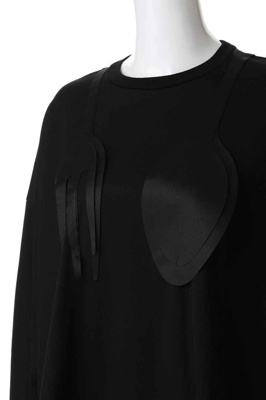 【エンフォルド/ENFOLD】のCUTLERY MOTIF LONG-SLEEVE T-SHIRT 人気、トレンドファッション・服の通販 founy(ファニー) ファッション Fashion レディースファッション Fashion for Women トップス・カットソー Cut & Sew Tops シャツ・ブラウス・オフィスカジュアル Elegant Blouses & Button-Ups ロングTシャツ・Tシャツ Longline T-Shirts & Tees カットソー・ベーシックTシャツ Cut-and-Sewn Tops / Stretch Tees & Basics 2026年 2026 サテン Satin, Glossy Fabric スリーブ Sleeve, Long Sleeve / Short Sleeve モチーフ Motif, Design Theme ロング Long, Long-Length 今季 This Season, Current Season 夏 Summer 定番 Standard, Basic Item 春 Spring S/S・春夏 SS, Spring/Summer, Warm Season other-5|ID: prp329100004827259 ipo3291000000036025495