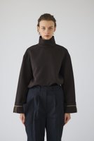 【リムアーク/RIM.ARK】のCuffed sleeve PO/プルオーバー 人気、トレンドファッション・服の通販 founy(ファニー) ファッション Fashion レディースファッション Fashion for Women トップス・カットソー Cut & Sew Tops シャツ・ブラウス・オフィスカジュアル Elegant Blouses & Button-Ups カジュアルプルオーバー・ニットトップス Pullovers & Knit Tops / Casual Pullovers 2026年 2026 カフス Cuff Design シンプル Simple, Minimal スラックス Slacks, Dress Pants スリーブ Sleeve, Long Sleeve / Short Sleeve ハイネック High Neck, Mock Neck ロング Long, Long-Length 夏 Summer 春 Spring S/S・春夏 SS, Spring/Summer, Warm Season |ID:prp329100004828038