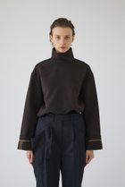 【リムアーク/RIM.ARK】のCuffed sleeve PO/プルオーバー 人気、トレンドファッション・服の通販 founy(ファニー) ファッション Fashion レディースファッション Fashion for Women トップス・カットソー Cut & Sew Tops シャツ・ブラウス・オフィスカジュアル Elegant Blouses & Button-Ups カジュアルプルオーバー・ニットトップス Pullovers & Knit Tops / Casual Pullovers 2026年 2026 カフス Cuff Design シンプル Simple, Minimal スラックス Slacks, Dress Pants スリーブ Sleeve, Long Sleeve / Short Sleeve ハイネック High Neck, Mock Neck ロング Long, Long-Length 夏 Summer 春 Spring S/S・春夏 SS, Spring/Summer, Warm Season thumbnail ダークブラウン|ID: prp329100004828038 ipo3291000000036105801