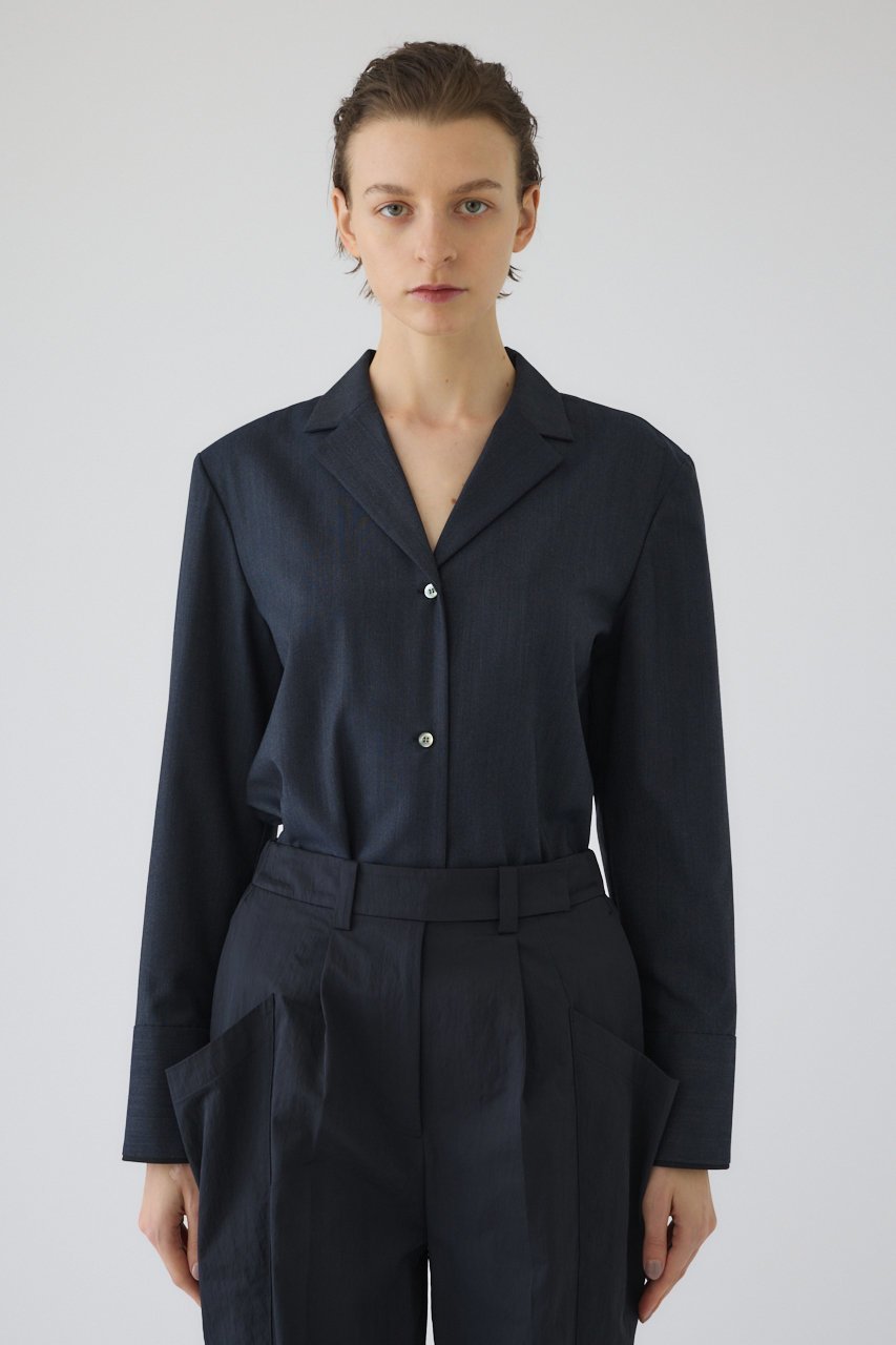 【リムアーク/RIM.ARK】のGarconne SH/シャツ 人気、トレンドファッション・服の通販 founy(ファニー) 　ファッション　Fashion　レディースファッション　Fashion for Women　トップス・カットソー　Cut & Sew Tops　シャツ・ブラウス・オフィスカジュアル　Elegant Blouses & Button-Ups　2026年　2026　カフス　Cuff Design　シンプル　Simple, Minimal　ジャケット　Jacket, Outerwear　スリーブ　Sleeve, Long Sleeve / Short Sleeve　パイピング　Piping, Trim Design　ロング　Long, Long-Length　夏　Summer　春　Spring　S/S・春夏　SS, Spring/Summer, Warm Season　 other-1|ID: prp329100004828039 ipo3291000000036030477