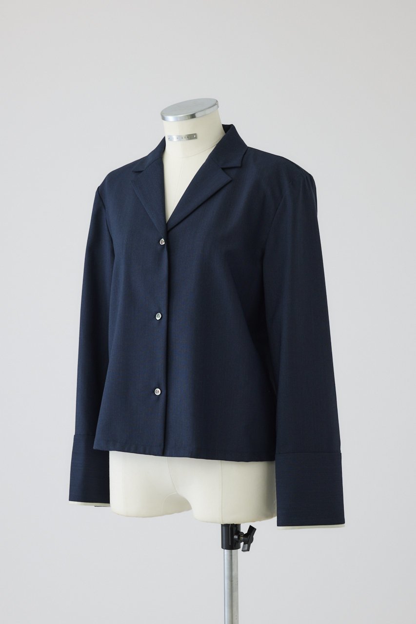 【リムアーク/RIM.ARK】のGarconne SH/シャツ 人気、トレンドファッション・服の通販 founy(ファニー) 　ファッション　Fashion　レディースファッション　Fashion for Women　トップス・カットソー　Cut & Sew Tops　シャツ・ブラウス・オフィスカジュアル　Elegant Blouses & Button-Ups　2026年　2026　カフス　Cuff Design　シンプル　Simple, Minimal　ジャケット　Jacket, Outerwear　スリーブ　Sleeve, Long Sleeve / Short Sleeve　パイピング　Piping, Trim Design　ロング　Long, Long-Length　夏　Summer　春　Spring　S/S・春夏　SS, Spring/Summer, Warm Season　other-2|ID: prp329100004828039 ipo3291000000036030480