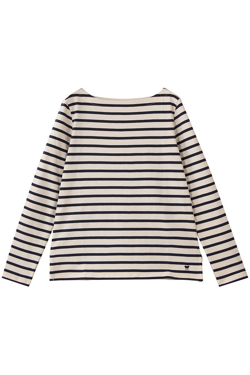 【マックスマーラ/Max Mara】の【Weekend Max Mara】ERASMO ボーダー ボートネックトップス インテリア・キッズ・メンズ・レディースファッション・服の通販 founy(ファニー) 　ファッション　Fashion　レディースファッション　Fashion for Women　トップス・カットソー　Cut & Sew Tops　シャツ・ブラウス・オフィスカジュアル　Elegant Blouses & Button-Ups　ロングTシャツ・Tシャツ　Longline T-Shirts & Tees　カットソー・ベーシックTシャツ　Cut-and-Sewn Tops / Stretch Tees & Basics　2026年　2026　インナー　Innerwear　ジャケット　Jacket, Outerwear　スリーブ　Sleeve, Long Sleeve / Short Sleeve　デコルテ　Décolleté, Neckline　ボーダー　Border, Stripe　ロング　Long, Long-Length　夏　Summer　定番　Standard, Basic Item　春　Spring　S/S・春夏　SS, Spring/Summer, Warm Season　アイボリー|ID: prp329100004828042 ipo3291000000036105821