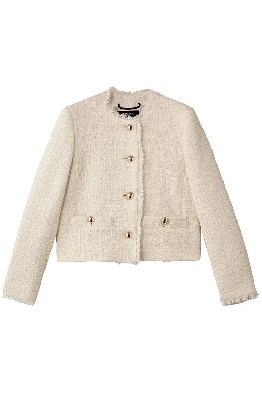 【マックスマーラ/Max Mara】の【Weekend Max Mara】AGAMI ツイードジャケット 人気、トレンドファッション・服の通販 founy(ファニー) 　ファッション　Fashion　レディースファッション　Fashion for Women　アウター　Coat / Outerwear Collection　レディースジャケット・軽アウター　Jackets　2026年　2026　ショート　Short, Short Length　シルバー　Silver, Metallic Silver　ジャケット　Jacket, Outerwear　ツイード　Twill, Twill Weave　フォーマル　Formal, Dressy　マニッシュ　Mannish, Boyish　モダン　Modern, Contemporary　ラグジュアリー　Luxury, Elegant　リュクス　Luxury, Elegant, High-End, Chic　夏　Summer　春　Spring　S/S・春夏　SS, Spring/Summer, Warm Season　 other-1|ID: prp329100004828044 ipo3291000000035468020