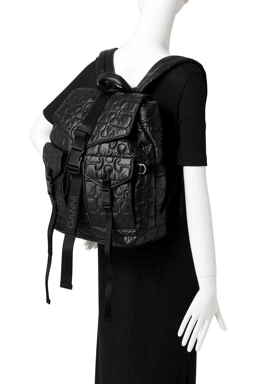 【ガニー/GANNI】のRe-Tech Quilted バックパック 人気、トレンドファッション・服の通販 founy(ファニー) 　ファッション　Fashion　レディースファッション　Fashion for Women　バッグ　Bags　2026年　2026　ポケット　Pocket, Pocket Detail　ラップ　Wrap, Wrap Design　リュック　Backpack, Rucksack　ワーク　Workwear, Utility Style　夏　Summer　旅行　Travel　春　Spring　S/S・春夏　SS, Spring/Summer, Warm Season　other-2|ID: prp329100004828056 ipo3291000000035135840