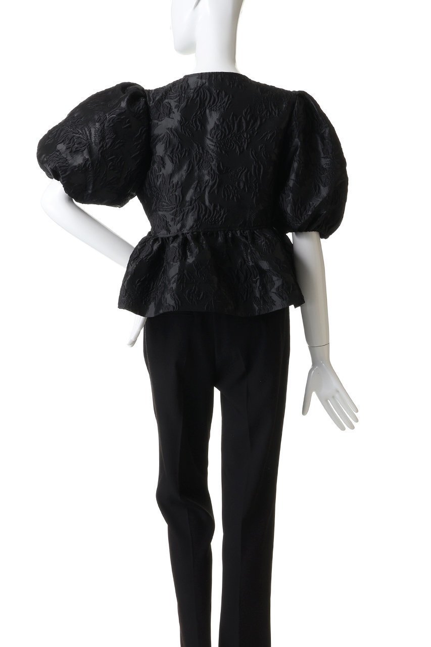 【ガニー/GANNI】のSatin Cloque ペプラム ブラウス 人気、トレンドファッション・服の通販 founy(ファニー) ファッション Fashion レディースファッション Fashion for Women トップス・カットソー Cut & Sew Tops シャツ・ブラウス・オフィスカジュアル Elegant Blouses & Button-Ups 2026年 2026 ショート Short, Short Length スリーブ Sleeve, Long Sleeve / Short Sleeve パーティ Party, Party Style フラワー Flower, Floral フレア Flare, Flared ペプラム Peplum, Flared Hem リボン Ribbon, Bow 夏 Summer 春 Spring S/S・春夏 SS, Spring/Summer, Warm Season other-4|ID: prp329100004828061 ipo3291000000035135872