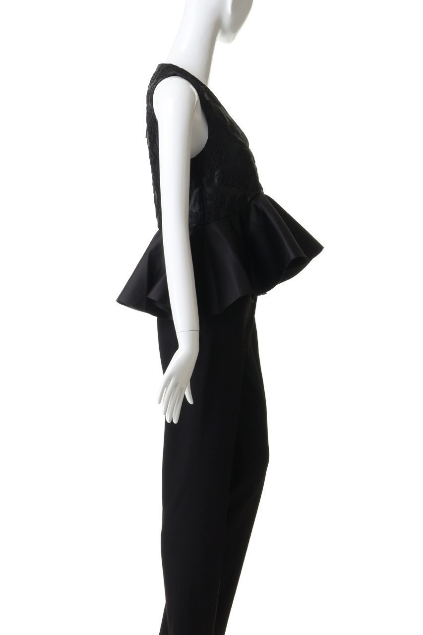 【ガニー/GANNI】のSatin Cloque スリーブレス ペプラムブラウス 人気、トレンドファッション・服の通販 founy(ファニー) 　ファッション　Fashion　レディースファッション　Fashion for Women　トップス・カットソー　Cut & Sew Tops　キャミソール&ノースリーブ　Camisoles & Sleeveless Tops　シャツ・ブラウス・オフィスカジュアル　Elegant Blouses & Button-Ups　2026年　2026　サテン　Satin, Glossy Fabric　スリーブ　Sleeve, Long Sleeve / Short Sleeve　ノースリーブ　Sleeveless, No-Sleeve　パーティ　Party, Party Style　フラワー　Flower, Floral　フレア　Flare, Flared　ペプラム　Peplum, Flared Hem　夏　Summer　春　Spring　S/S・春夏　SS, Spring/Summer, Warm Season　other-3|ID: prp329100004828063 ipo3291000000035988001