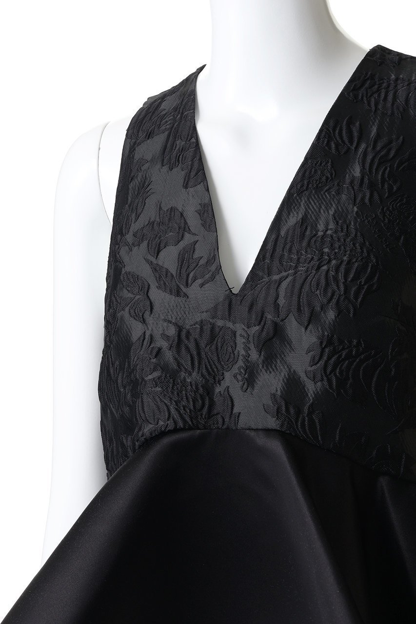 【ガニー/GANNI】のSatin Cloque スリーブレス ペプラムブラウス 人気、トレンドファッション・服の通販 founy(ファニー) 　ファッション　Fashion　レディースファッション　Fashion for Women　トップス・カットソー　Cut & Sew Tops　キャミソール&ノースリーブ　Camisoles & Sleeveless Tops　シャツ・ブラウス・オフィスカジュアル　Elegant Blouses & Button-Ups　2026年　2026　サテン　Satin, Glossy Fabric　スリーブ　Sleeve, Long Sleeve / Short Sleeve　ノースリーブ　Sleeveless, No-Sleeve　パーティ　Party, Party Style　フラワー　Flower, Floral　フレア　Flare, Flared　ペプラム　Peplum, Flared Hem　夏　Summer　春　Spring　S/S・春夏　SS, Spring/Summer, Warm Season　other-5|ID: prp329100004828063 ipo3291000000035988003