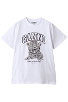 【ガニー/GANNI】のBasic Jersey Leopard Relaxed Tシャツ 人気、トレンドファッション・服の通販 founy(ファニー) ファッション Fashion レディースファッション Fashion for Women トップス・カットソー Cut & Sew Tops シャツ・ブラウス・オフィスカジュアル Elegant Blouses & Button-Ups ロングTシャツ・Tシャツ Longline T-Shirts & Tees カットソー・ベーシックTシャツ Cut-and-Sewn Tops / Stretch Tees & Basics 2026年 2026 おすすめ Recommended / Our Picks イラスト Illustration ショート Short, Short Length スリーブ Sleeve, Long Sleeve / Short Sleeve プリント Print, Printed Pattern モノトーン Monotone, Black and White 夏 Summer 春 Spring S/S・春夏 SS, Spring/Summer, Warm Season |ID:prp329100004828064