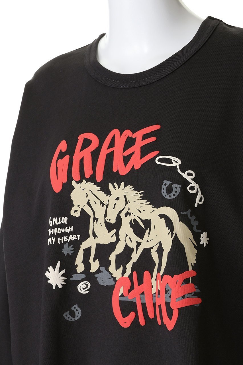 【メゾンスペシャル/MAISON SPECIAL】のHorselong T-shirt/ホースロングTシャツ 人気、トレンドファッション・服の通販 founy(ファニー) 　ファッション　Fashion　レディースファッション　Fashion for Women　トップス・カットソー　Cut & Sew Tops　シャツ・ブラウス・オフィスカジュアル　Elegant Blouses & Button-Ups　ロングTシャツ・Tシャツ　Longline T-Shirts & Tees　カットソー・ベーシックTシャツ　Cut-and-Sewn Tops / Stretch Tees & Basics　インナー　Innerwear　グラフィック　Graphic, Graphic Design　スリーブ　Sleeve, Long Sleeve / Short Sleeve　フロント　Front, Front Design　プリント　Print, Printed Pattern　リラックス　Relax, Relaxed Fit　ロング　Long, Long-Length　other-5|ID: prp329100004828081 ipo3291000000035136051