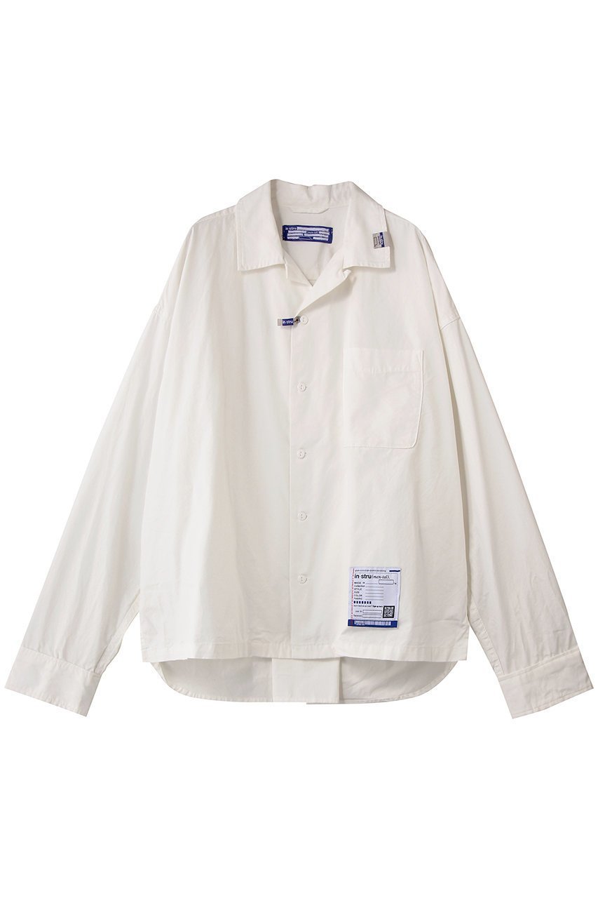 【メゾン ミハラヤスヒロ/Maison MIHARA YASUHIRO / MEN】の【MEN】【in-stru(men-tal).】HIGH DENSITY OX ロングスリーブ シャツ インテリア・キッズ・メンズ・レディースファッション・服の通販 founy(ファニー) 　ファッション　Fashion　メンズファッション　Fashion for Men　2026年　2026　なめらか　Smooth, Silky Texture　スリーブ　Sleeve, Long Sleeve / Short Sleeve　フォルム　Silhouette, Form　ロング　Long, Long-Length　夏　Summer　春　Spring　S/S・春夏　SS, Spring/Summer, Warm Season　羽織　Haori, Light Jacket　ホワイト|ID: prp329100004828085 ipo3291000000035136199