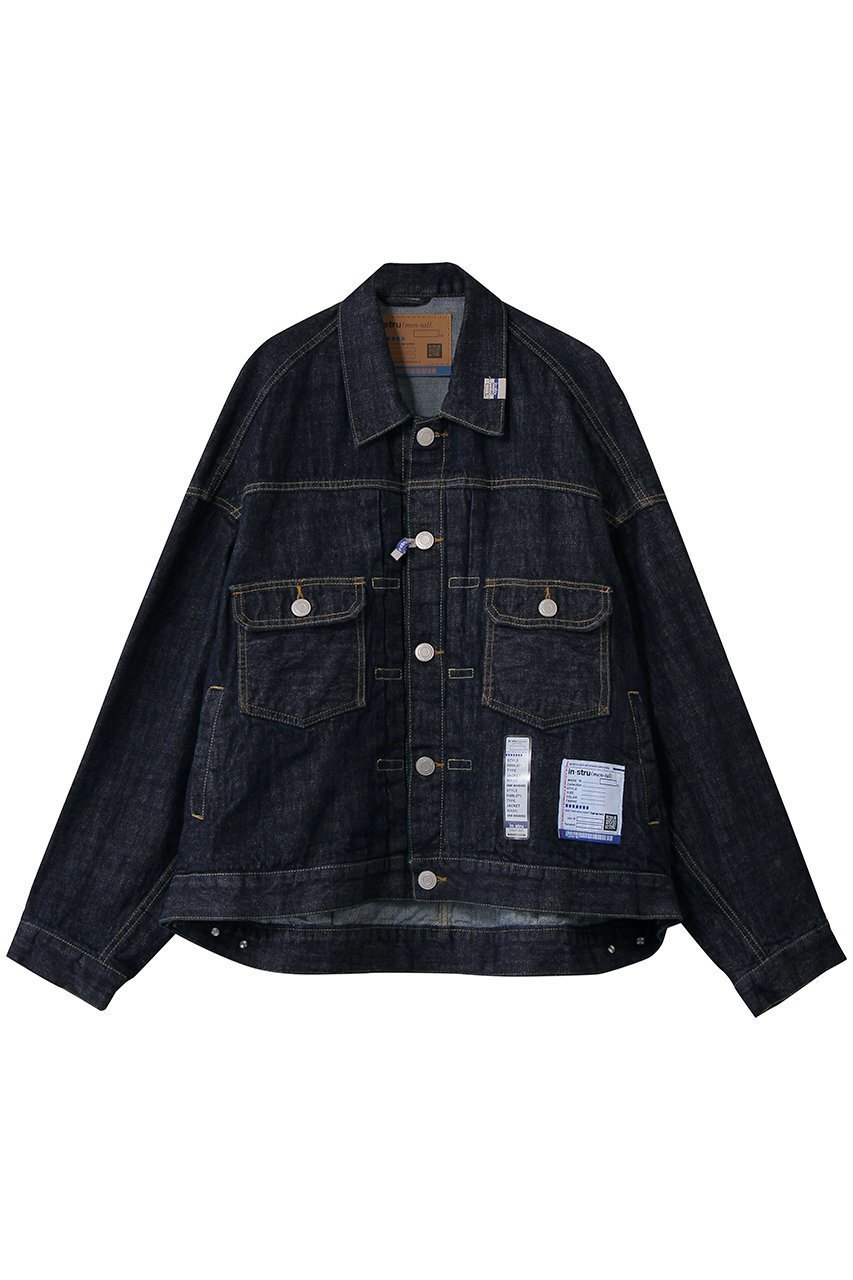 【メゾン ミハラヤスヒロ/Maison MIHARA YASUHIRO / MEN】の【MEN】【in-stru(men-tal).】ONE WASHED SELVAGE デニム ジャケット インテリア・キッズ・メンズ・レディースファッション・服の通販 founy(ファニー) 　ファッション　Fashion　メンズファッション　Fashion for Men　2026年　2026　シンプル　Simple, Minimal　ジャケット　Jacket, Outerwear　デニム　Denim, Jeans Material　ブルゾン　Blouson, Bomber Jacket　ポケット　Pocket, Pocket Detail　リラックス　Relax, Relaxed Fit　ルーズ　Loose, Oversized　夏　Summer　春　Spring　S/S・春夏　SS, Spring/Summer, Warm Season　インディゴ|ID: prp329100004828089 ipo3291000000035136242