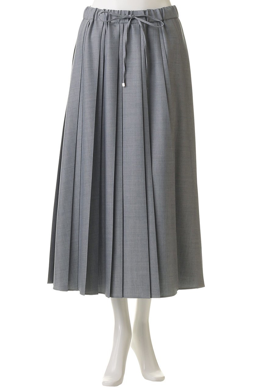 【エブール/ebure】のドライシャンブレー ランダムプリーツスカート 人気、トレンドファッション・服の通販 founy(ファニー) 　ファッション　Fashion　レディースファッション　Fashion for Women　スカート　Skirts　プリーツスカート / 上品フェミニンスタイル　Pleated Skirts　2026年　2026　シャンブレー　Chambray, Denim-Like Fabric　ジャケット　Jacket, Outerwear　スピンドル　Spindle, Drawcord　セットアップ　Set-Up, Coordinated Outfit　プリーツ　Pleats, Pleated　エレガント 上品　Elegant　夏　Summer　春　Spring　S/S・春夏　SS, Spring/Summer, Warm Season　other-2|ID: prp329100004828096 ipo3291000000036059264