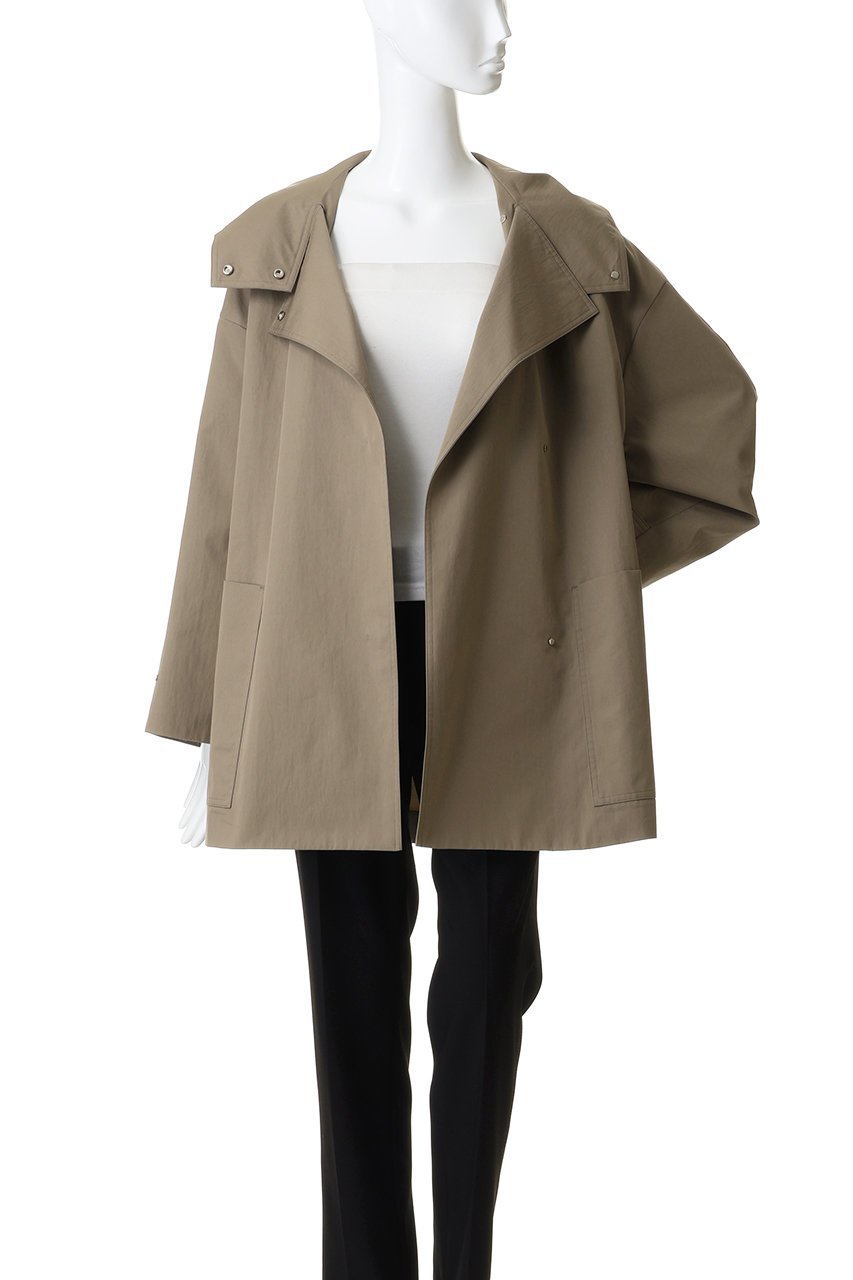 【エブール/ebure】のドライコットンツイル ショートコート 人気、トレンドファッション・服の通販 founy(ファニー) 　ファッション　Fashion　レディースファッション　Fashion for Women　アウター　Coat / Outerwear Collection　コート・ロングコート・ピーコート　Long Coats, Peacoats & More　2026年　2026　おすすめ　Recommended / Our Picks　イタリア　Italy　ショルダー　Shoulder, Shoulder Strap　ショート　Short, Short Length　ツイル　Twist, Twisted Detail　ドロップ　Drop Shoulder, Dropped Style　ビッグ　Big, Oversized　フィット　Fit, Slim Fit　ヴィンテージ　Vintage Style　夏　Summer　春　Spring　S/S・春夏　SS, Spring/Summer, Warm Season　other-8|ID: prp329100004828097 ipo3291000000036130621