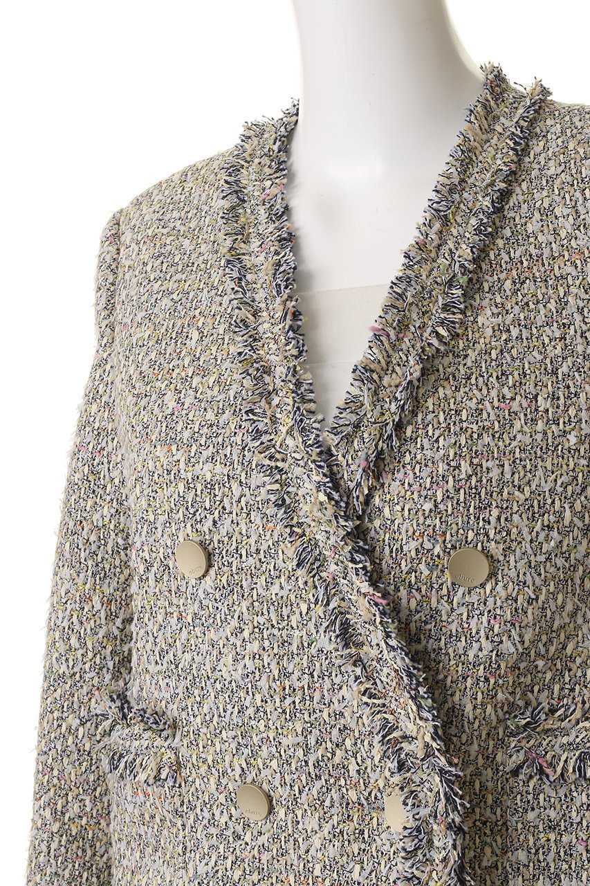 【エブール/ebure】の【1/16 0:00販売開始】マルチツィード ダブルブレストジャケット 人気、トレンドファッション・服の通販 founy(ファニー) ファッション Fashion レディースファッション Fashion for Women アウター Coat / Outerwear Collection レディースジャケット・軽アウター Jackets 2026年 2026 おすすめ Recommended / Our Picks イタリア Italy オケージョン Occasion Wear ジャケット Jacket, Outerwear ツイード/ツィード Choker, Choker Necklace デニム Denim, Jeans Material バイアス Bias, Diagonal Cut フィット Fit, Slim Fit ポケット Pocket, Pocket Detail メタル Metal, Metal Parts 夏 Summer 春 Spring S/S・春夏 SS, Spring/Summer, Warm Season other-5|ID: prp329100004828100 ipo3291000000035136436