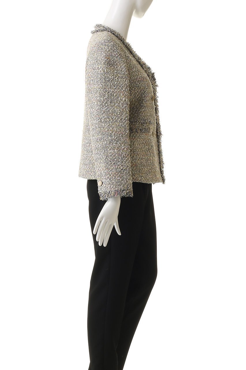 【エブール/ebure】のマルチツィード ダブルブレストジャケット 人気、トレンドファッション・服の通販 founy(ファニー) 　ファッション　Fashion　レディースファッション　Fashion for Women　アウター　Coat / Outerwear Collection　レディースジャケット・軽アウター　Jackets　2026年　2026　おすすめ　Recommended / Our Picks　イタリア　Italy　オケージョン　Occasion Wear　ジャケット　Jacket, Outerwear　ツイード／ツィード　Choker, Choker Necklace　デニム　Denim, Jeans Material　バイアス　Bias, Diagonal Cut　フィット　Fit, Slim Fit　ポケット　Pocket, Pocket Detail　メタル　Metal, Metal Parts　夏　Summer　春　Spring　S/S・春夏　SS, Spring/Summer, Warm Season　other-3|ID: prp329100004828100 ipo3291000000035849701